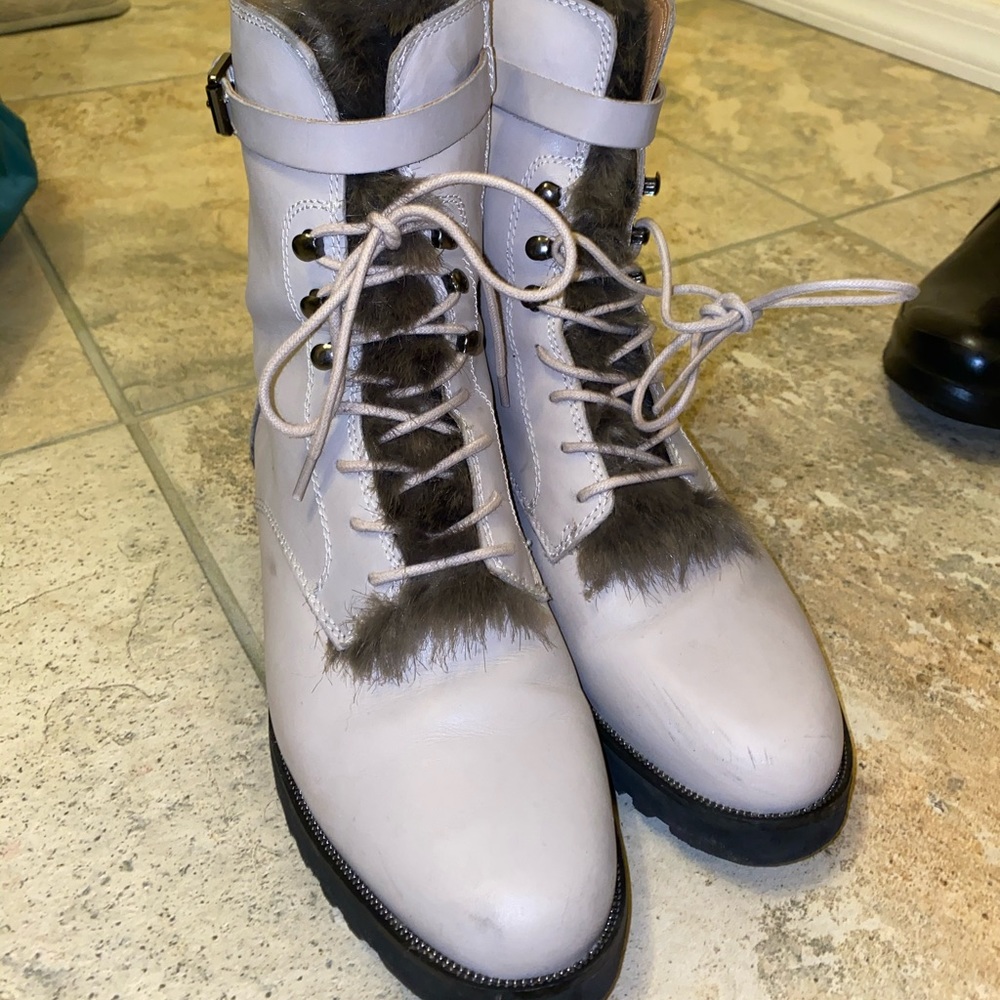 Leather boots